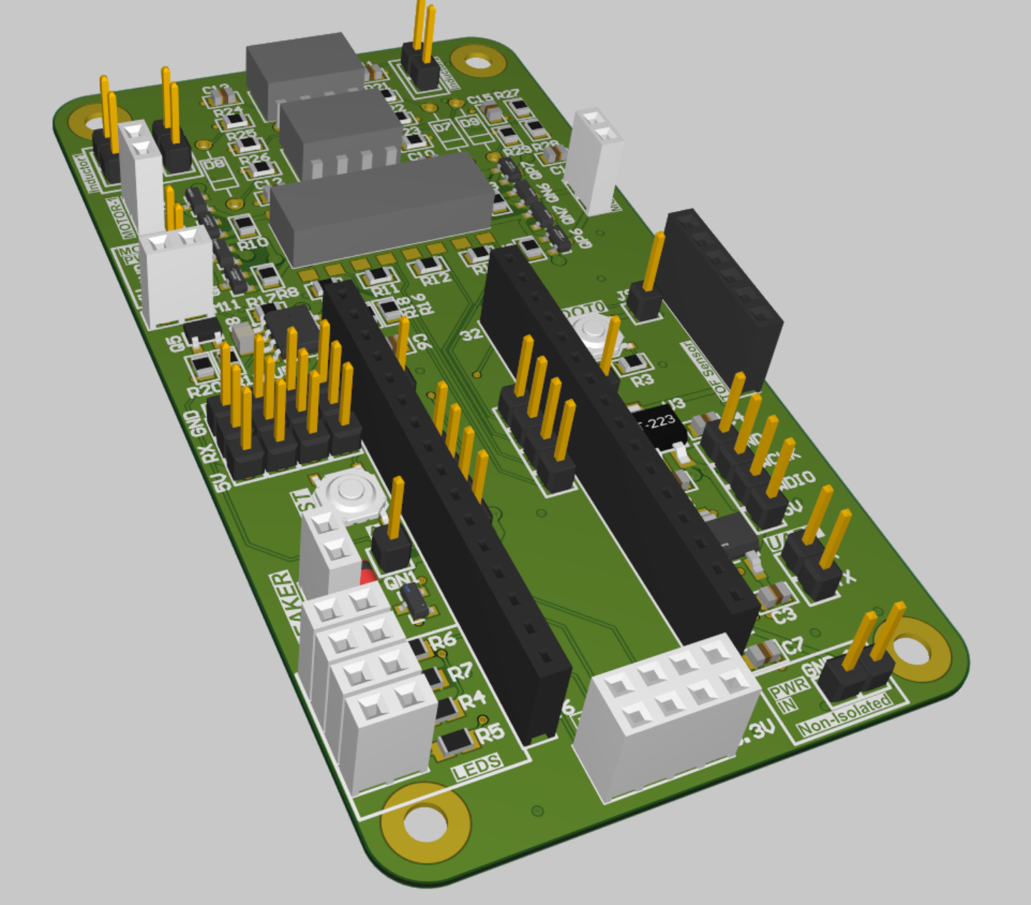 3D View of the Car PCB