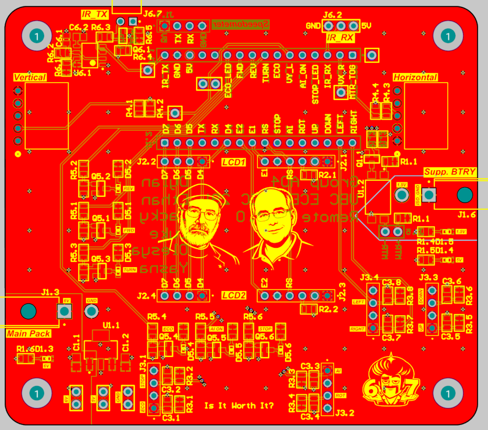2D View of the Controller PCB