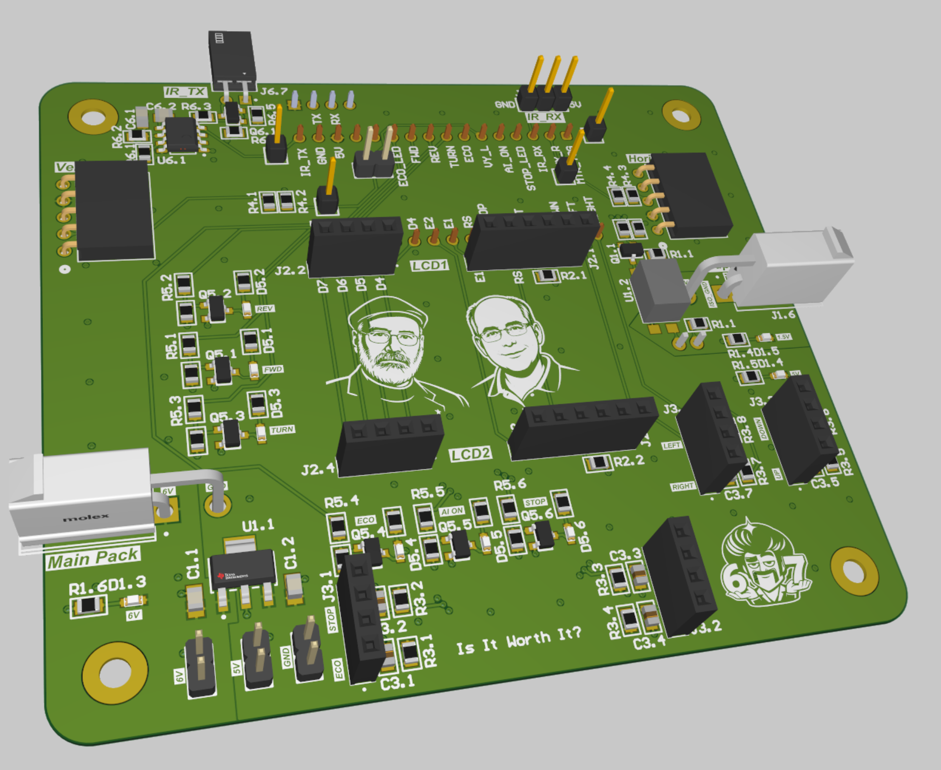 3D View of the Controller PCB