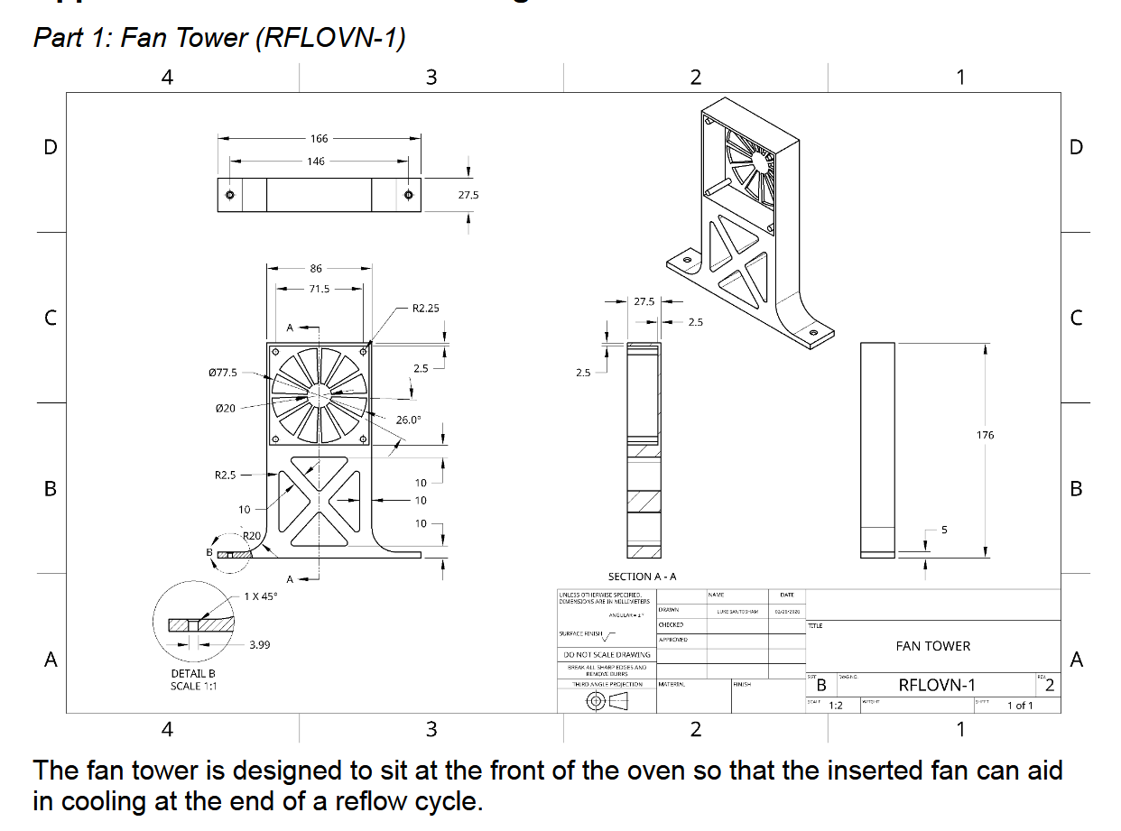 3D Printed Fan Tower and Servo Arm